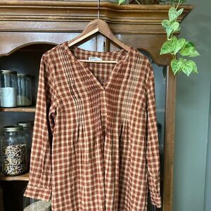 Sonoma-goods-for-life Women's Brown and Orange Dress